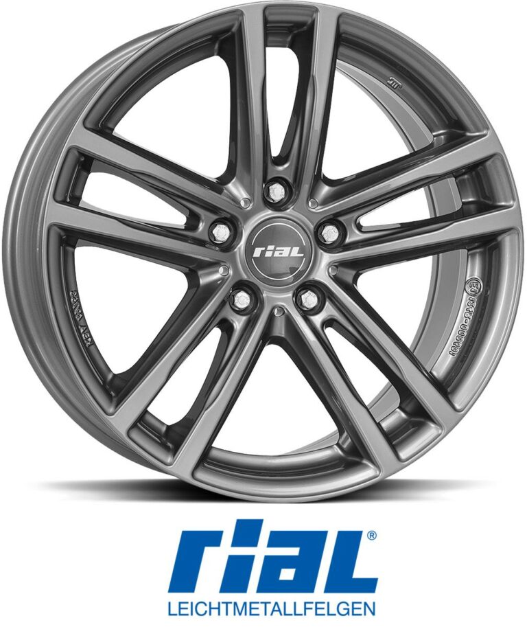 RIAL X10 Metal Grey 7.0x16 5112 ET47 CB66.7 Alumiinivanteet 1183 1