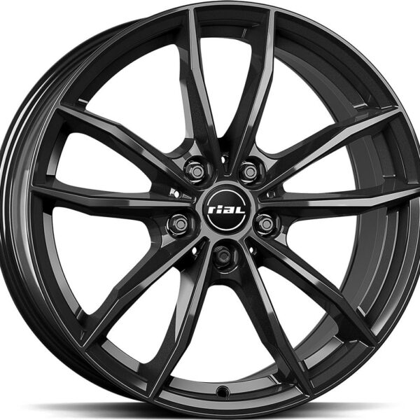 RIAL X12 Diamond Black 7.5x17 5112 ET52 CB66.6 Alumiinivanteet 38703 1