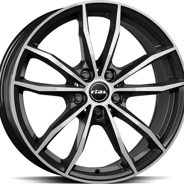 RIAL X12 Diamond Black Polish 7.5x18 5112 ET51 CB57.1 Alumiinivanteet 30552 1