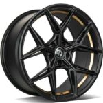 SCF-B Black Matt Gold Inner Lip 8.5x19 5/112 ET35 CB66.6