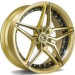 SV-AR Gold Black lip milled black 9.5x19 5/120 ET35 CB74.1