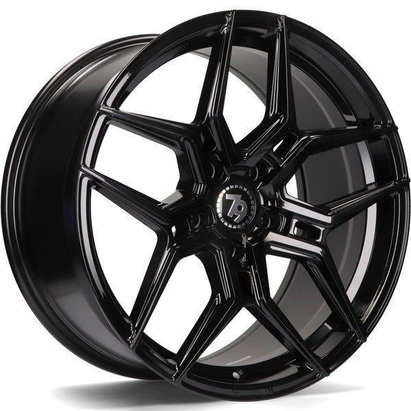 SV B Black Glossy 7.5x17 51143 ET40 CB73.1 Alumiinivanteet 37296 1