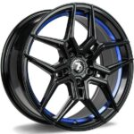 SEVENTY9 SV-B BLACK GLOSSY BLUE INNER LIP 8.5x20 5/120 ET35 CB74.1