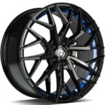 SEVENTY9 SV-C BLACK GLOSSY BLUE INNER LIP 8x18 5/120 ET33 CB72.6