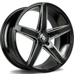 SEVENTY9 SV-N GALAXY BLACK WINDOW EDGES 9.5x19 5/120 ET35 CB72.6