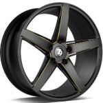 SEVENTY9 SV-N BLACK MATT MILLED GOLD 9x18 5/112 ET40 CB66.6