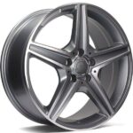 Superior Anthracite Front Polished 8.0x18 5/112 ET45 CB66.6
