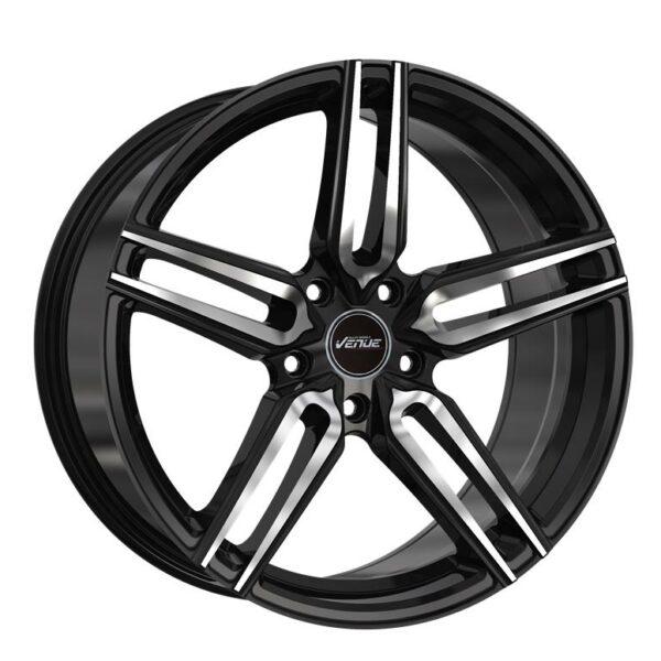 Venue Meta Black Polished 8.0x18 5112 ET35 CB66.6 Alumiinivanteet 9217 1