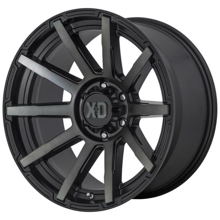 XD847 Satin Black With Gray Tint 10.0x22 8170 ET12 CB125.5 Alumiinivanteet 21308 1