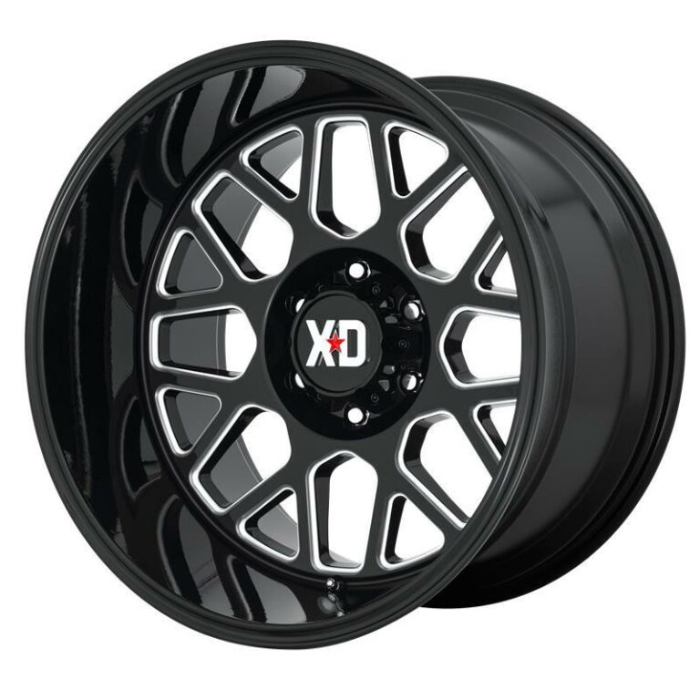 XD849 Gloss Black Milled 10.0x20 5127 ET12 CB71.5 Alumiinivanteet 26207 1