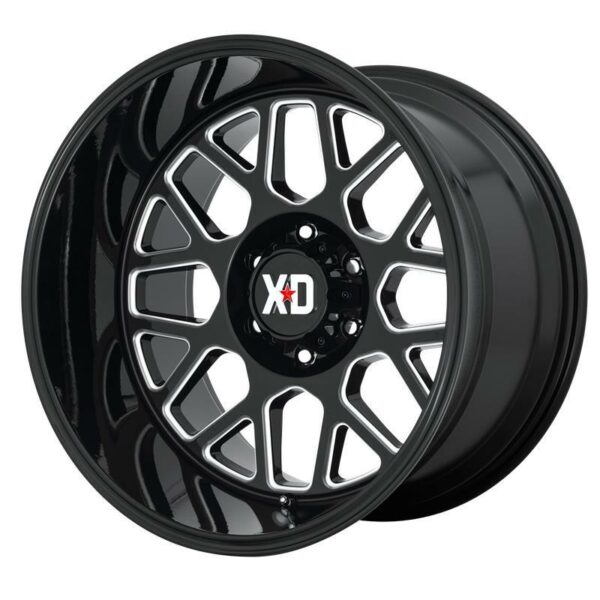 XD849 Gloss Black Milled 12.0x20 8170 ET 44 CB125.5 Alumiinivanteet 17228 1