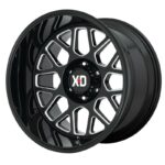 XD849 Gloss Black Milled 9.0x20 5/127 ET0 CB71.5