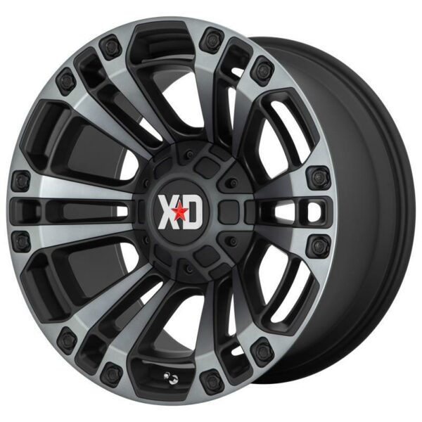 XD851 Satin Black With Gray Tint 10.0x20 8170 ET 18 CB125.5 Alumiinivanteet 21356 1