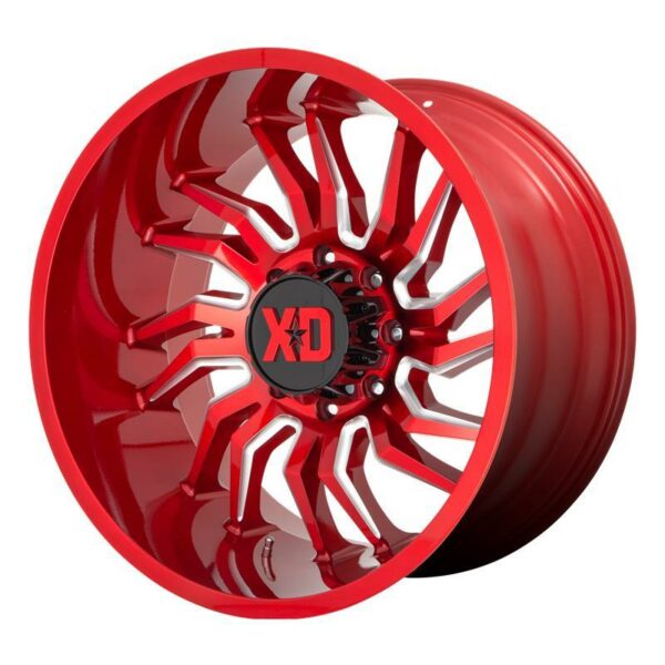 XD858 Candy Red Milled 10.0x22 6135 ET 18 CB87.1 Alumiinivanteet 26144 1
