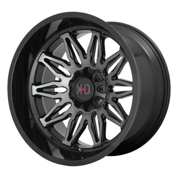 XD859 Gloss Black Machined With Gray Tint 10.0x20 61351397 ET 18 CB106.1 Alumiinivanteet 25953 1