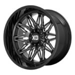 XD859 Gloss Black Milled 12.0x22 5/127/139,7 ET-44 CB78.1