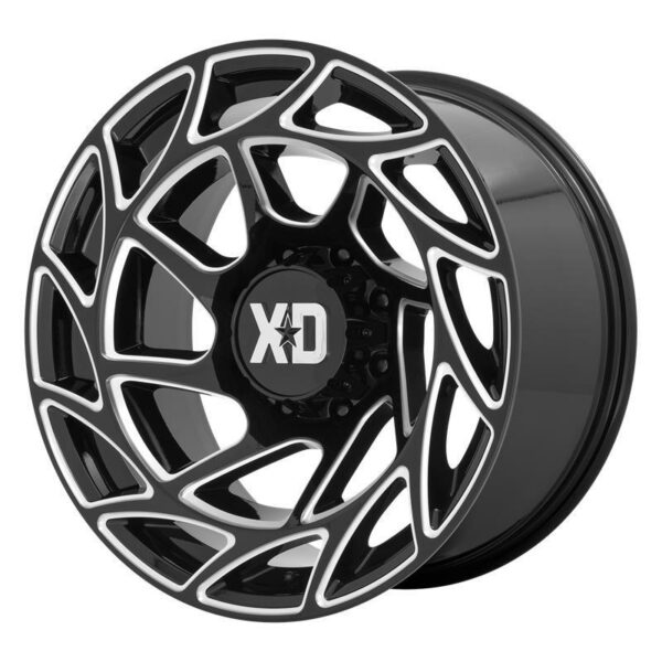 XD860 ONSLAUGHT GLOSS BLACK MILLED 10.0x20 5127 ET 18 CB71.5 Alumiinivanteet 27165 1