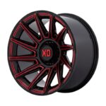 XD867 SPECTER GLOSS BLACK W/ RED TINT 10.0x20 8/165,1 ET-18 CB125.1