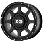XS134 Satin Black 6.0x15 4/110 ET38 CB86.0