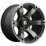 FUEL FC564 MATTE BLACK DOUBLE DARK TINT 9x17 5/127 ET-12 CB78.1