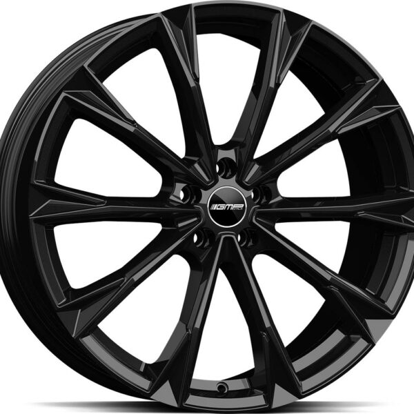 GMP Totale Glossy Black 9.0x19 5112 ET48 CB66.6 Alumiinivanteet 37629 1