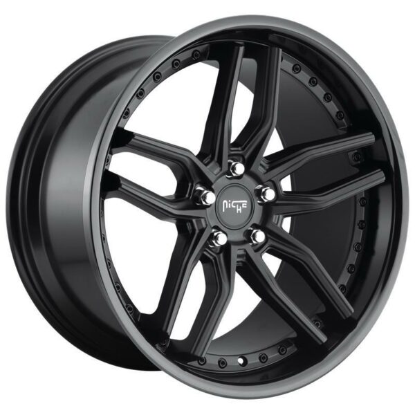 NC194 GLOSS BLACK MATTE BLACK 9.5x19 5120 ET35 CB72.6 Alumiinivanteet 18405 1