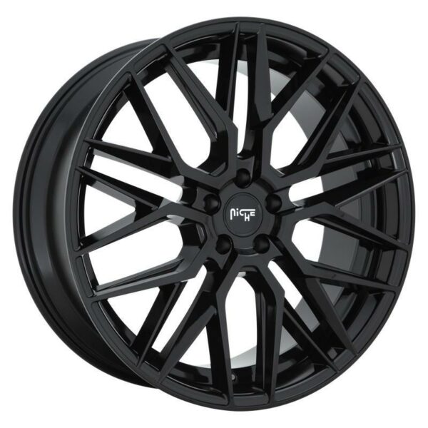 NC224 GLOSS BLACK 10.5x22 5127 ET35 CB71.5 Alumiinivanteet 40184 1