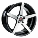 Barzetta Colonnello Black Polished 8.5x19 5120 ET35 CB72.6 Alumiinivanteet 44187 1