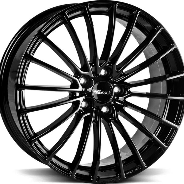 BROCK B24 Shiny Black 8.5x20 5112 ET42 CB66.6 Alumiinivanteet 48094 1