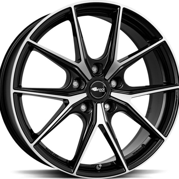BROCK B40 Black Full Polish 10.5x19 5120 ET45 CB64.1 Alumiinivanteet 47229 1