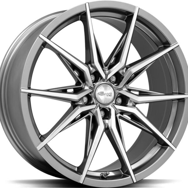 BROCK B42 Ferric Grey Polish 9.5x20 51143 ET45 CB64.1 Alumiinivanteet 33016 1