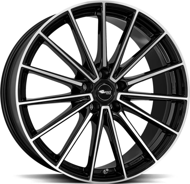 BROCK B43 Black Full Polish 8.0x19 5112 ET38 CB66.6 Alumiinivanteet 48199 1