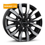 Borbet CW6 black polished matt 7.5x18 6/139.7 ET47 CB93.1