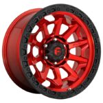FUEL FC695 CANDY RED BLACK BEAD RING 9x18 6/139.7 ET-12 CB106.1