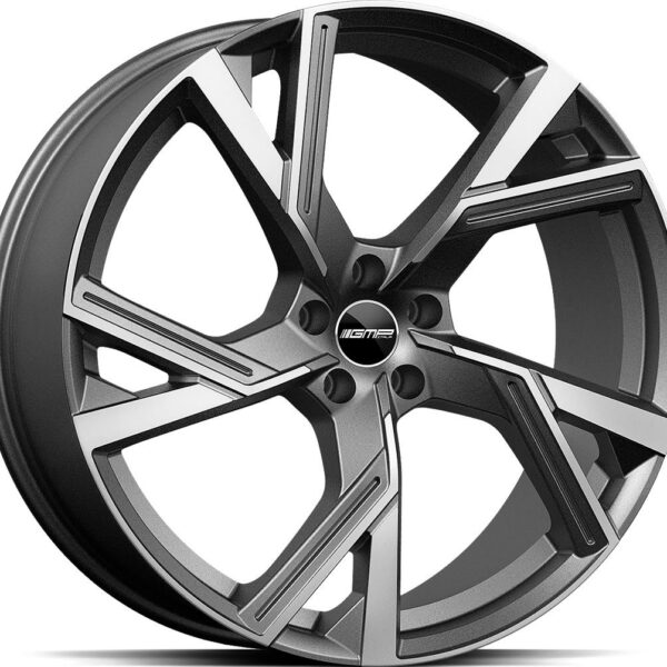 GMP Angel Matt Anthracite Diamond 10.0x22 5112 ET26 CB66.6 Alumiinivanteet 6686 1