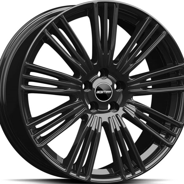 GMP Coventry Glossy Black 9.5x22 5120 ET49 CB72.6 Alumiinivanteet 6753 1