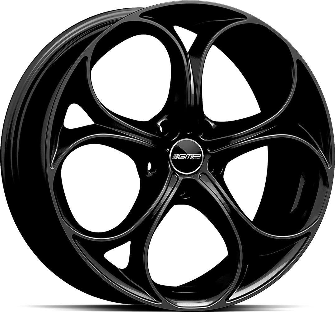 GMP Drake Glossy Black 8.0x18 5110 ET33 CB65.1 Alumiinivanteet 48058 1 GMP Drake Glossy Black 8.0x18 5110 ET33 CB65.1 Alumiinivanteet 48058 1