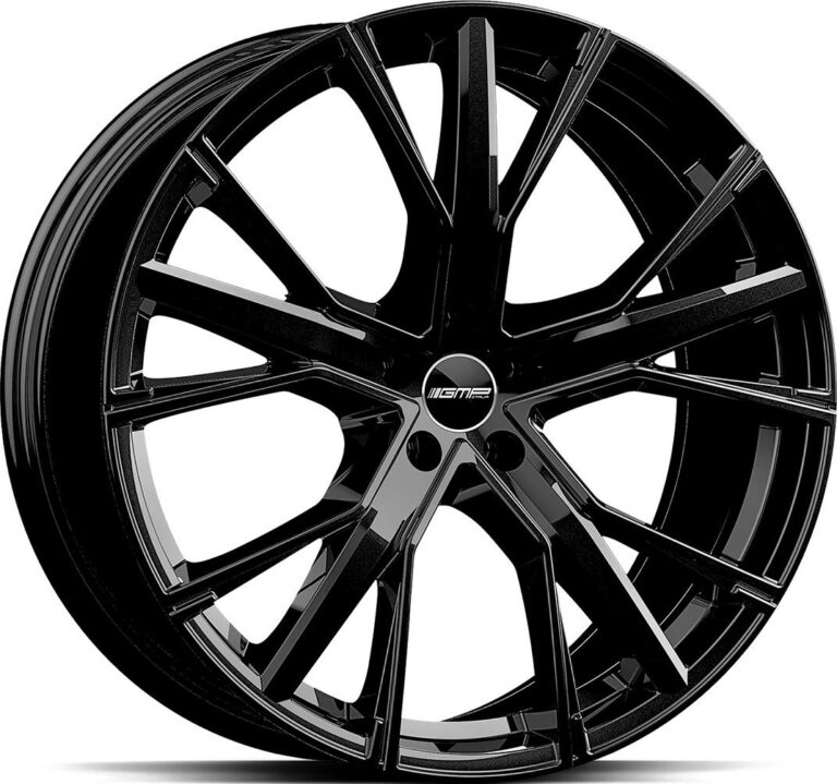 GMP Gunner Glossy Black 8.0x18 5112 ET35 CB66.6 Alumiinivanteet 6771 1