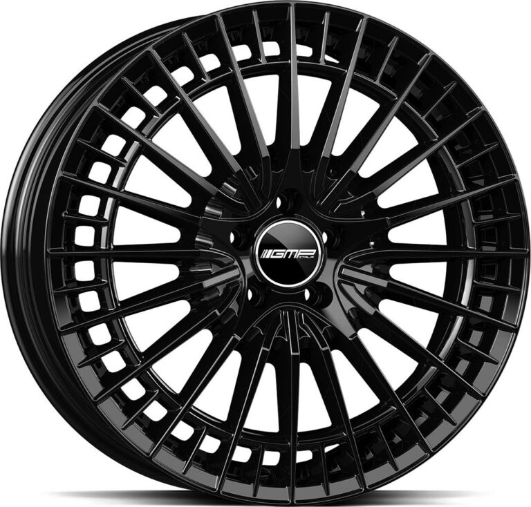 GMP Qstar Glossy Black 7.5x18 5112 ET50 CB66.6 Alumiinivanteet 10105 1