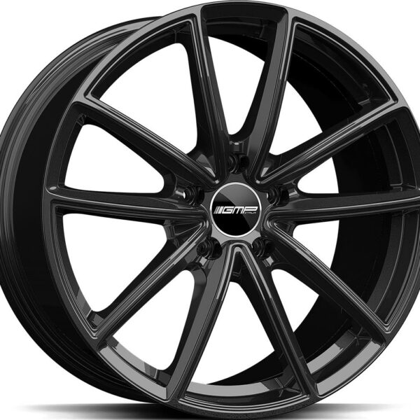 GMP Titan Glossy Black 10.5x21 5112 ET19 CB66.6 Alumiinivanteet 48664 1