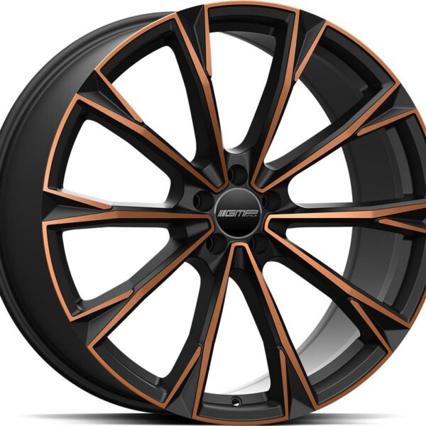 GMP Totale Satin Black Bronze Orange 10.0x22 5130 ET28 CB71.6 Alumiinivanteet 40506 1