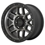 KMC KM544 SATIN BLACK WITH GRAY TINT 9x20 6/139.7 ET0 CB106.2