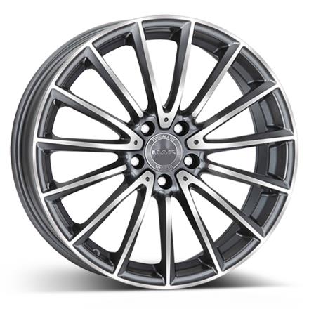MAK Komet Gun Met Mirr. 9.0x18 5112 ET50 CB66.6 Alumiinivanteet 49036 1