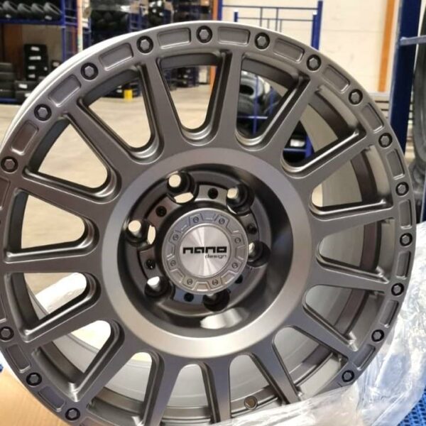 Nano 5877 Matt Grey 8.0x17 61397 ET13 CB110.0 Alumiinivanteet 54811 1