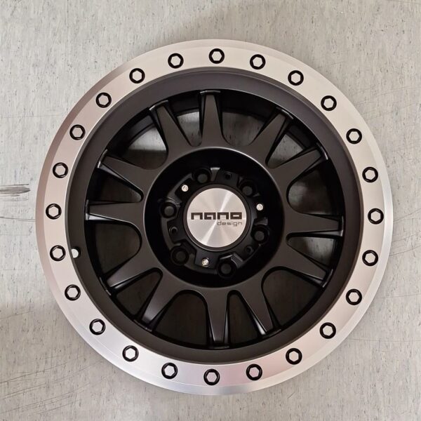 Nano 5944 Full Matt Black 8.0x16 61397 ET 20 CB110.0 Alumiinivanteet 54391 1
