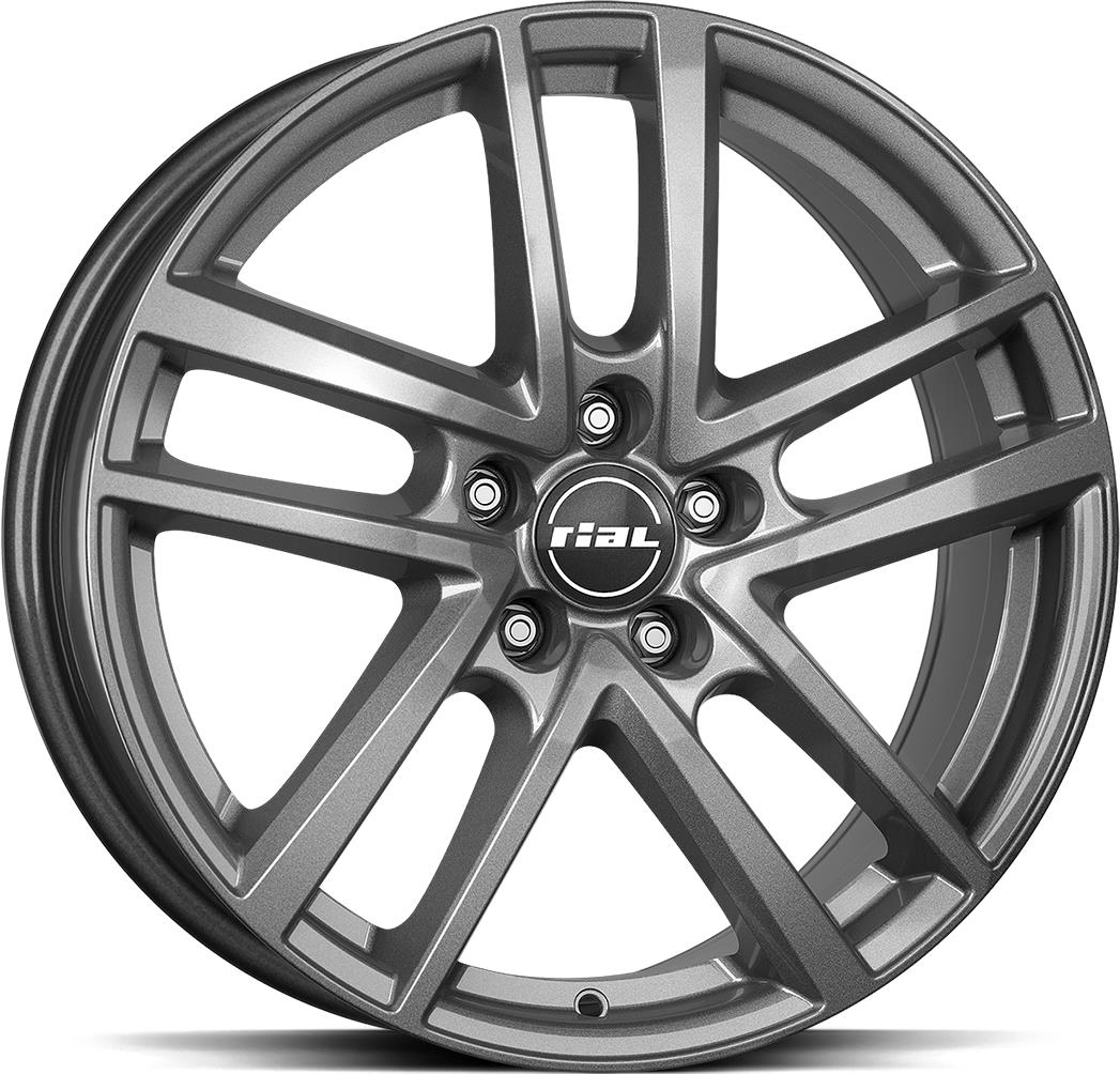 RIAL Astorga Graphite 6.5x16 51143 ET45 CB67.1 Alumiinivanteet 48022 1 RIAL Astorga Graphite 6.5x16 51143 ET45 CB67.1 Alumiinivanteet 48022 1