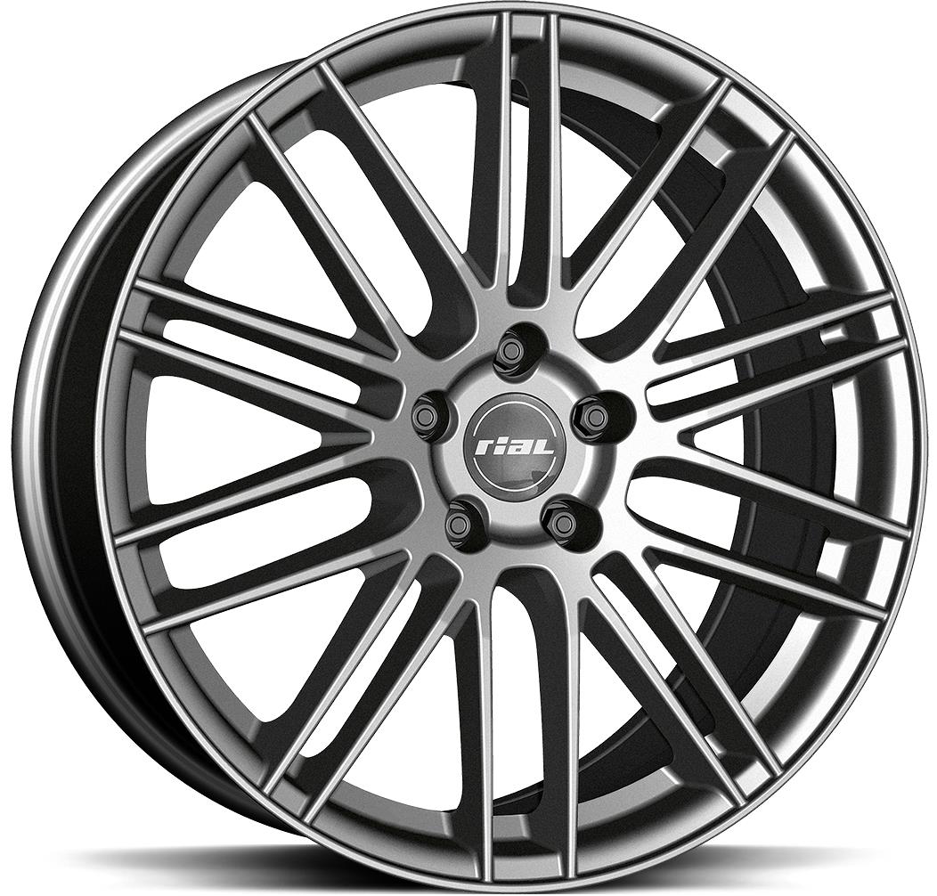 RIAL Kibo Metal Grey 8.0x18 5105 ET38 CB56.6 Alumiinivanteet 48397 1 RIAL Kibo Metal Grey 8.0x18 5105 ET38 CB56.6 Alumiinivanteet 48397 1