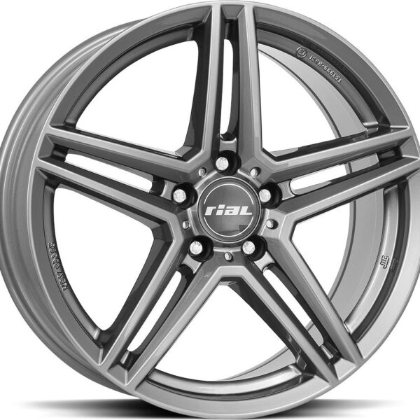 RIAL M10X Metal Grey 8.5x20 5112 ET40 CB66.6 Alumiinivanteet 1006 1