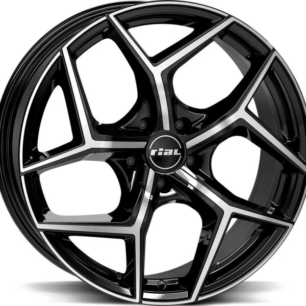 RIAL Salento Diamond Black Pol 8.0x19 51143 ET50 CB70.1 Alumiinivanteet 47704 1