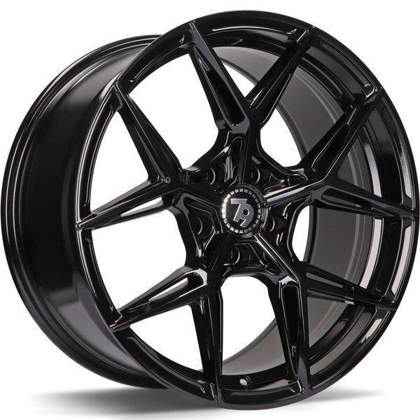 SCF B Black Glossy 8.0x18 5112 ET35 CB66.6 Alumiinivanteet 46529 1